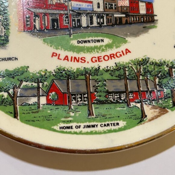 Carter Country Plains Georgia Small Ceramic Souvenir Plate - Picture 6 of 10